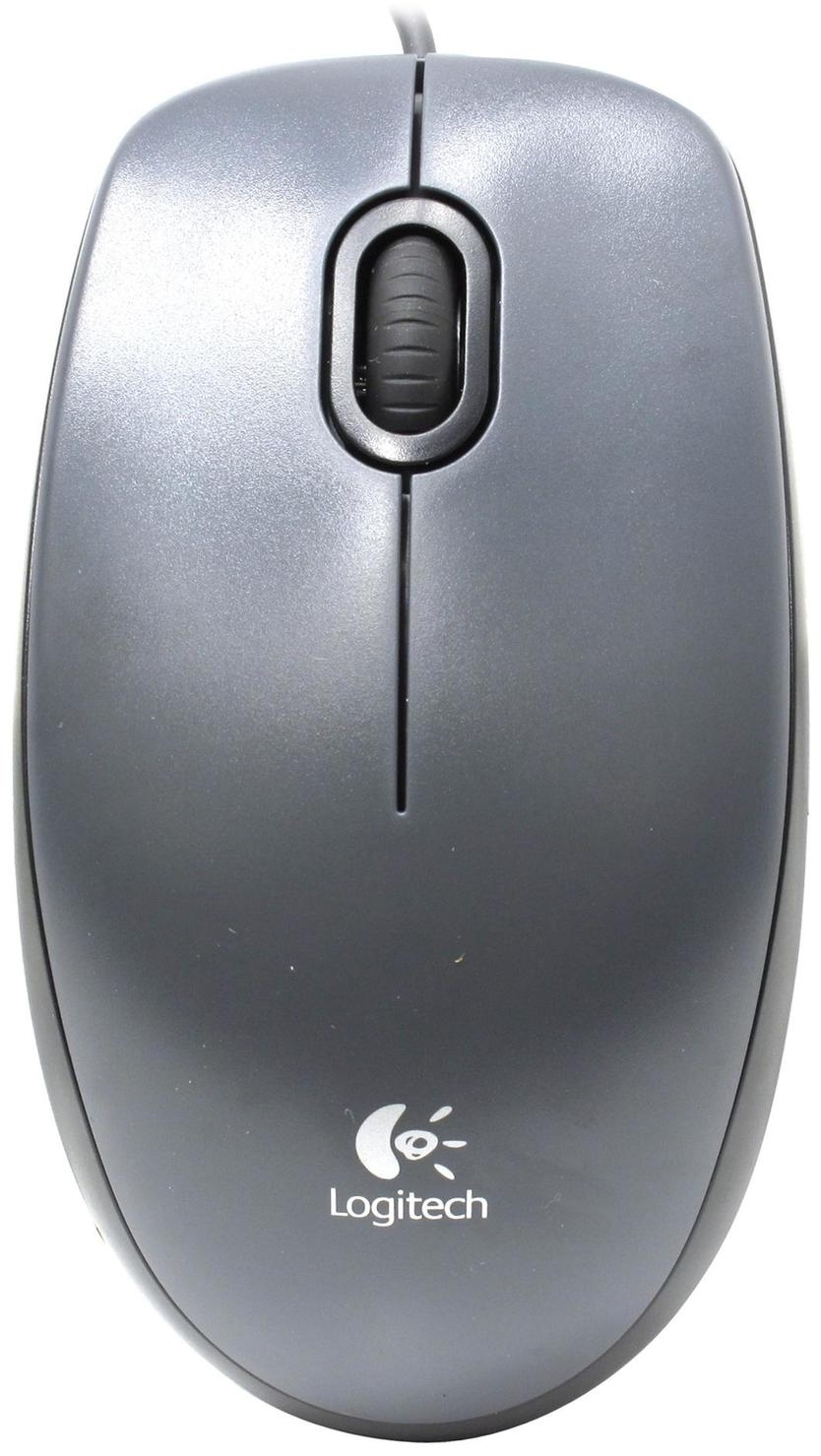 Mouse Logitech M100 (USB, Gray)