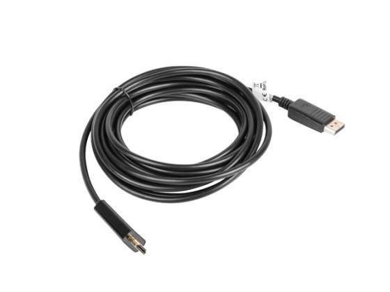 Cable LANBERG CA-DPHD-10CC-0050-BK DISPLAYPORT(M)->HDMI 5M BLACK
