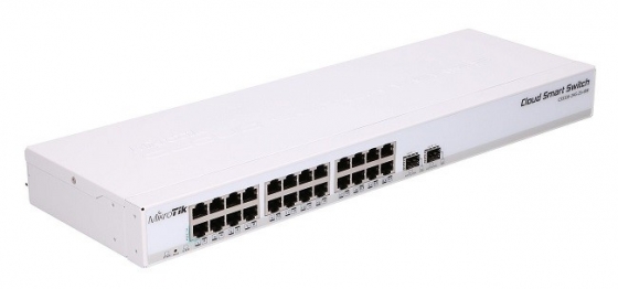 Точка доступа/Router MikroTik CRS326-24G-2S+RM (10/100/1000, SFP, Black)