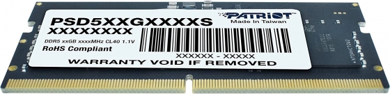 Модуль памяти SODIMM 16GB DDR5 PATRIOT PSD516G560081S (5600MHz)