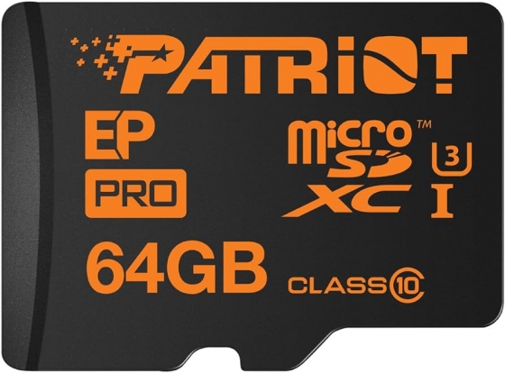 Memory Card  Micro SD Card PATRIOT 64GB PEF64GSXC10333 Extreme Pro UHS-I (Class 10)