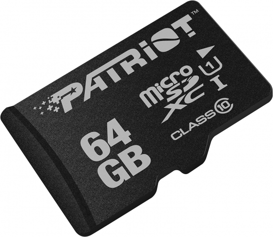 Memory Card  Micro SD Card PATRIOT 64GB PIF64GMCSXC10 INSTA UHS-I (Class 10)