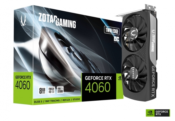 GPU 8GB Zotac GeForce RTX4060 Twin Edge (17000MHz, GDDR6, 128bit, HDMI/3xDP)