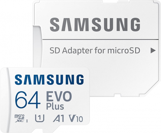 Հիշողության Micro SD Samsung EVO Plus 64GB MB-MC64KA/EU (Class 10)