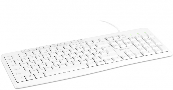 Keyboard Oklick 505M (White, Slim, USB)