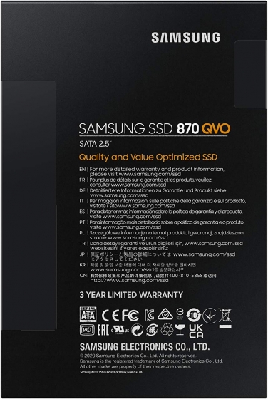 SSD 4TB SAMSUNG 870 QVO MZ-77Q4T0BW (2.5