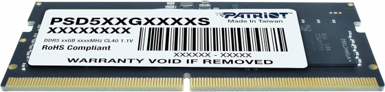 Модуль памяти SODIMM 16GB DDR5 PATRIOT PSD516G480081S (4800MHz)
