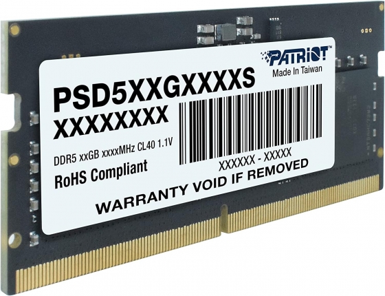 Հիշողություն SODIMM 16GB DDR5 PATRIOT PSD516G480081S (4800MHz)