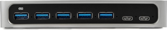 Коммуникатор USB-C to 7-Port USB-A HUB UGREEN  CM481(7Port USB 3.0 Black)