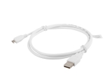 Cable LANBERG CA-USBM-10CC-0010-W USB 2.0 MICRO AM-MBM5P WHITE 1M