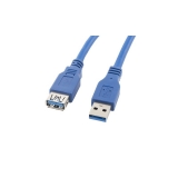 USB extension cable LANBERG CA-US3E-10CC-0018-B CABLE USB 3.0 AM-AF BLUE 1.8M