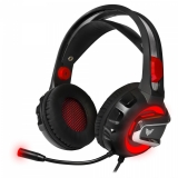  Headset  with microphoneCrownMicro CMGH-3100 (Black/Red, 7.1, USB)
