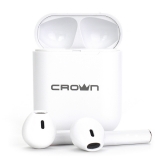Wireless headset with microphone CrownMicro CMTWS-5005 (Bluetoot 5.0, White)