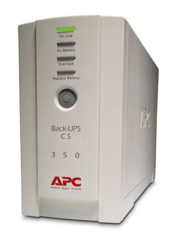 Источник бесперебойного питания APC Back-UPS BK350EI 210Вт 350ВА белый| BK350EI