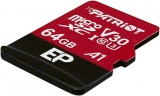 Memory Card Micro SD Card PATRIOT 64GB PEF64GEPMCSXC10 EP Pro U3 ORG BLK (Class 10)