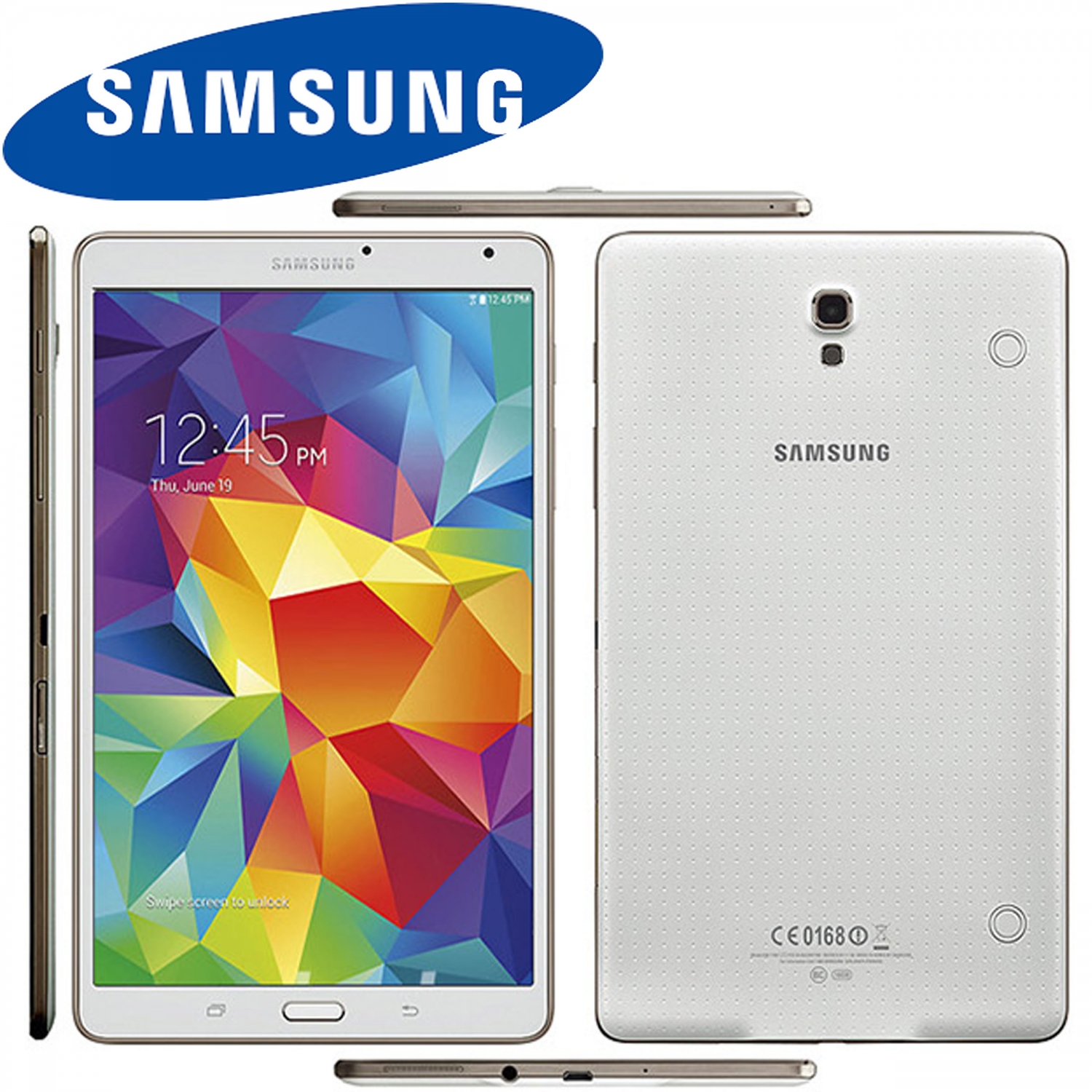 Պլանշետ Samsung Galaxy TabS T705 (8.4" 2560x1600 WQHD, Samsung Exynos OctaCore-1.9GHz, 3GB RAM, 16GB Flash, Wi-Fi, 3G/LTE, Camera 8MP/2.1MP, Android 4.4, White) Պլանշետ Samsung Galaxy TabS T705 (8.4