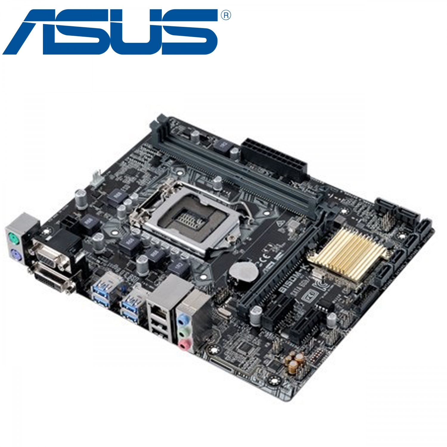 Մայր Սալիկ ASUS B150M-K (microATX, PCI-E, 2xPCI-Ex1, 2DDR4, USB3.0, GbLan) Մայր Սալիկ ASUS B150M-K (microATX, PCI-E, 2xPCI-Ex1, 2DDR4, USB3.0, GbLan)