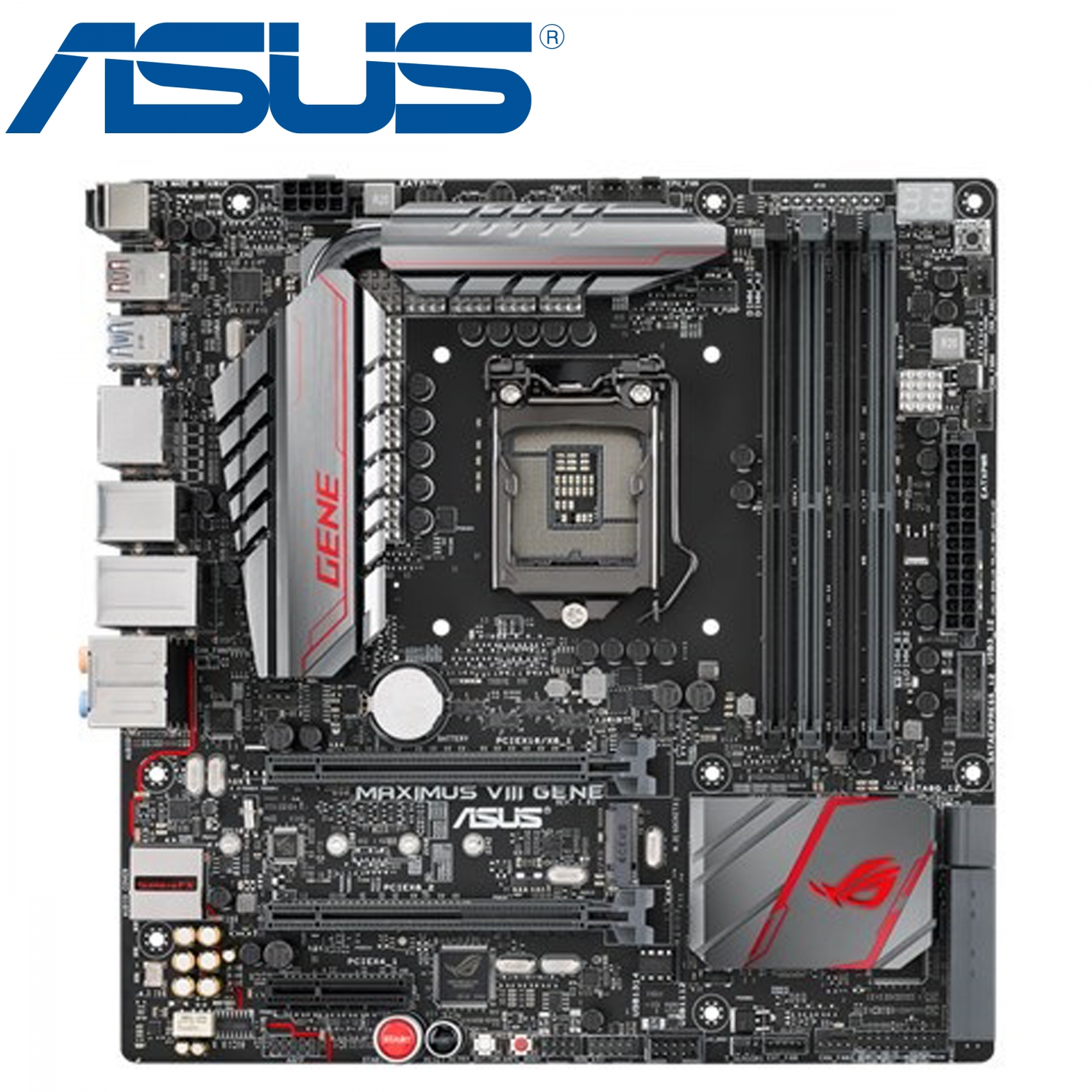 Մայր Սալիկ ASUS Maximus VIII Gene (microATX, 2xPCI-E, PCI-Ex1, 4DDR4, SATA-III RAID, M.2 SATA, USB3.1, USB TypeC GbLan) Մայր Սալիկ ASUS Maximus VIII Gene (microATX, 2xPCI-E, PCI-Ex1, 4DDR4, SATA-III RAID, M.2 SATA, USB3.1, USB TypeC GbLan)
