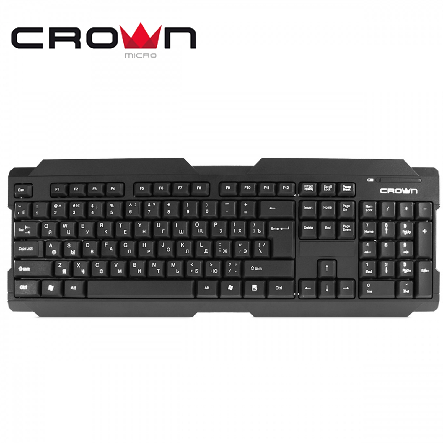 Անլար Ստեղնաշար CrownMicro CMK-6004 (Black, Multimedia, Wireless) Անլար Ստեղնաշար CrownMicro CMK-6004 (Black, Multimedia, Wireless)