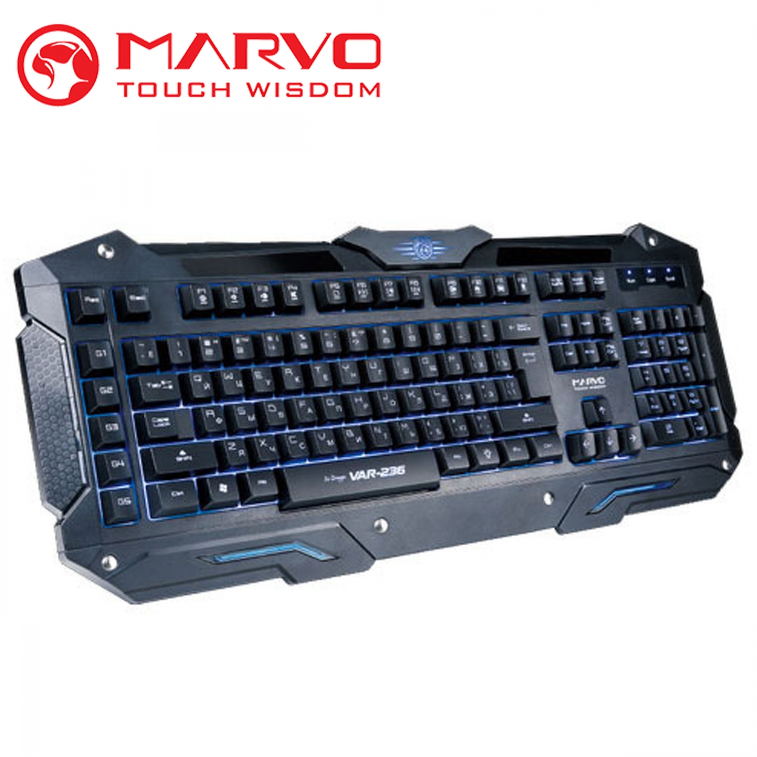 Ստեղնաշար Marvo VAR-236 (USB, Black, LED Backlight, Multimedia) Ստեղնաշար Marvo VAR-236 (USB, Black, LED Backlight, Multimedia)