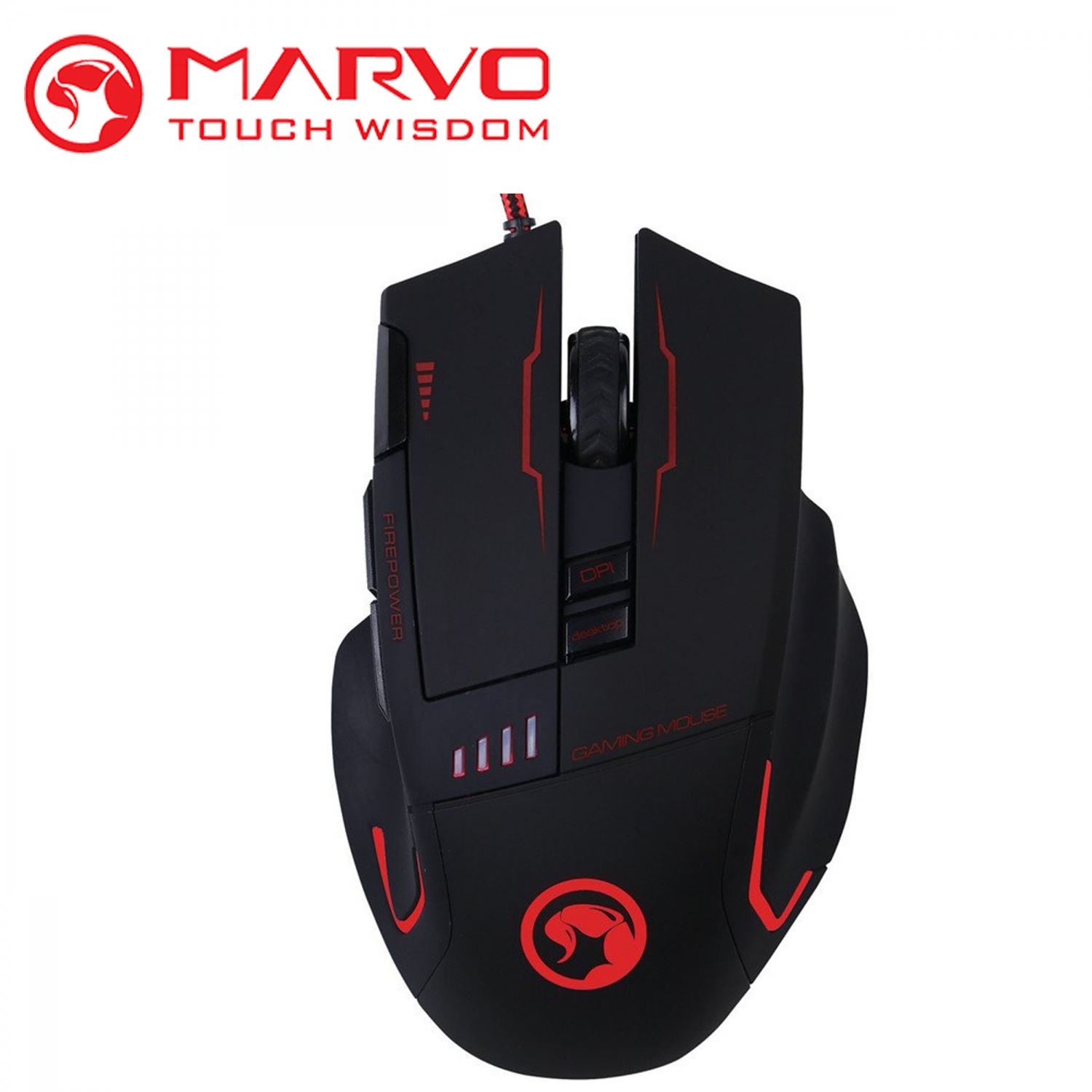 Մկնիկ Marvo G909H BK (USB, Black, Gaming) Մկնիկ Marvo G909H BK (USB, Black, Gaming)