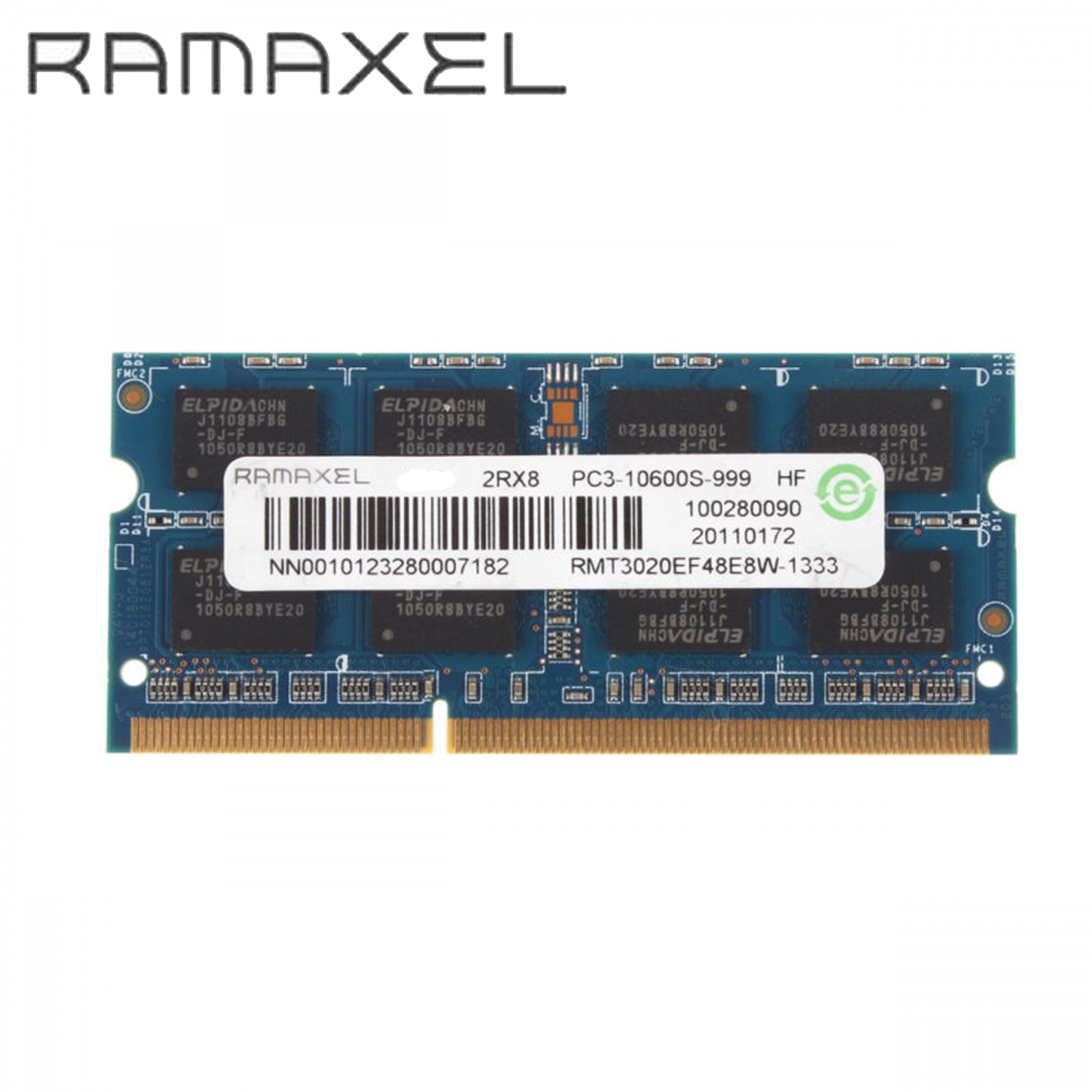 Модуль памяти SODIMM 2GB DDRIII Ramaxel (For Laptop, PC3-12800, 1600MHz) Модуль памяти SODIMM 2GB DDRIII Ramaxel (For Laptop, PC3-12800, 1600MHz)