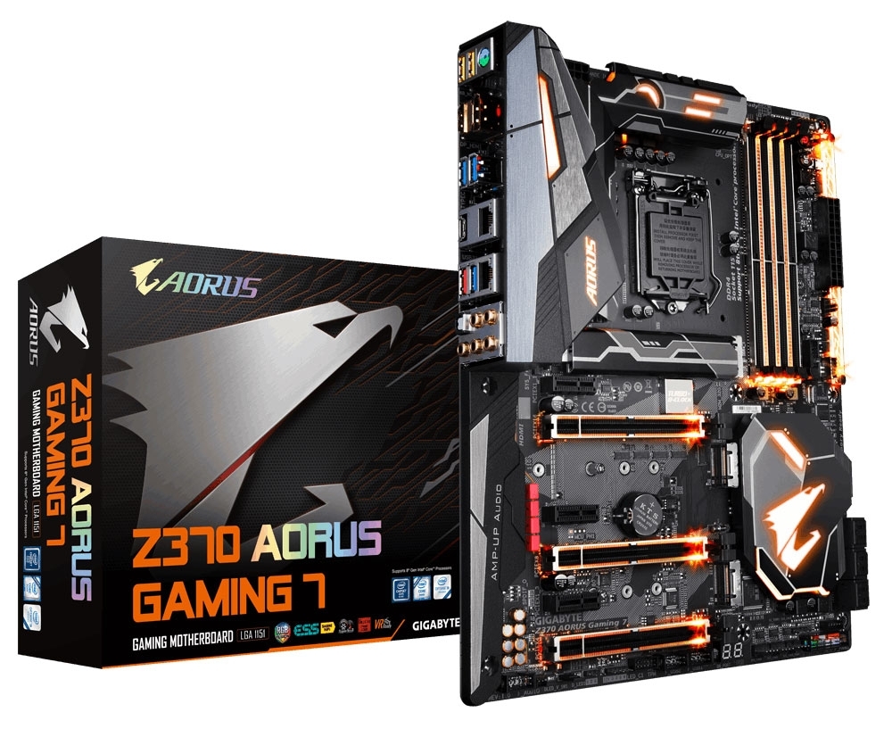 Մայրական սալիկ Gigabyte Z370 AORUS Gaming WIFI (ATX, S-1151, Z370, HDMI, 3xPCI-E, 3xPCI-x1, 4xDDR4, 2xM.2, TPM, Thunderbolt, USB 3.1 Gen2, Creative 5.1 Sound, GbLAN, Wi-Fi) Մայրական սալիկ Gigabyte Z370 AORUS Gaming WIFI (ATX, S-1151, Z370, HDMI, 3xPCI-E, 3xPCI-x1, 4xDDR4, 2xM.2, TPM, Thunderbolt, USB 3.1 Gen2, Creative 5.1 Sound, GbLAN, Wi-Fi)