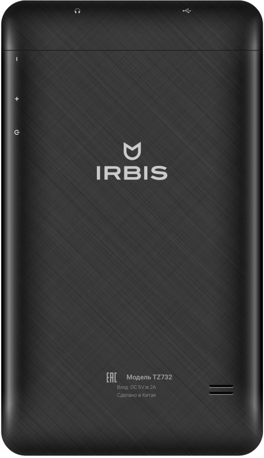 Պլանշետ Irbis TZ732 (7.0" 1280x800, Spreadtrum SC7730-1.0GHz, 512MB RAM, 8GB Flash, Wi-Fi, 3G, Camera 3MP/1.3MP, Android 4.4, Black) Պլանշետ Irbis TZ732 (7.0