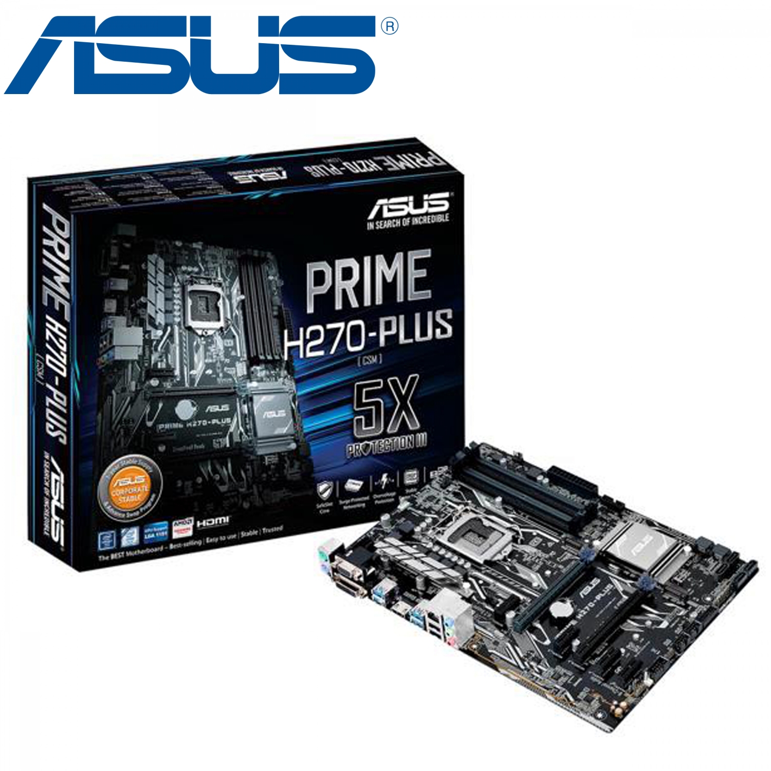 Մայր Սալիկ ASUS Prime H270-PRO (ATX, S-1151, H270, DVI/HDMI/DP, 2xPCI-E, 2xPCI, 2xPCI-Ex1, 4xDDR4, M.2 SATA, RAID, USB3.0, USB TypeC, GbLan) Մայր Սալիկ ASUS Prime H270-PRO (ATX, S-1151, H270, DVI/HDMI/DP, 2xPCI-E, 2xPCI, 2xPCI-Ex1, 4xDDR4, M.2 SATA, RAID, USB3.0, USB TypeC, GbLan)