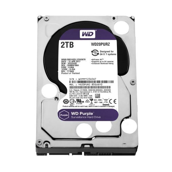 Կոշտ սկավառակ 2TB WD WD20PURZ (3.5", SATAII, IntelliPower, 64Mb) Կոշտ սկավառակ 2TB WD WD20PURZ (3.5