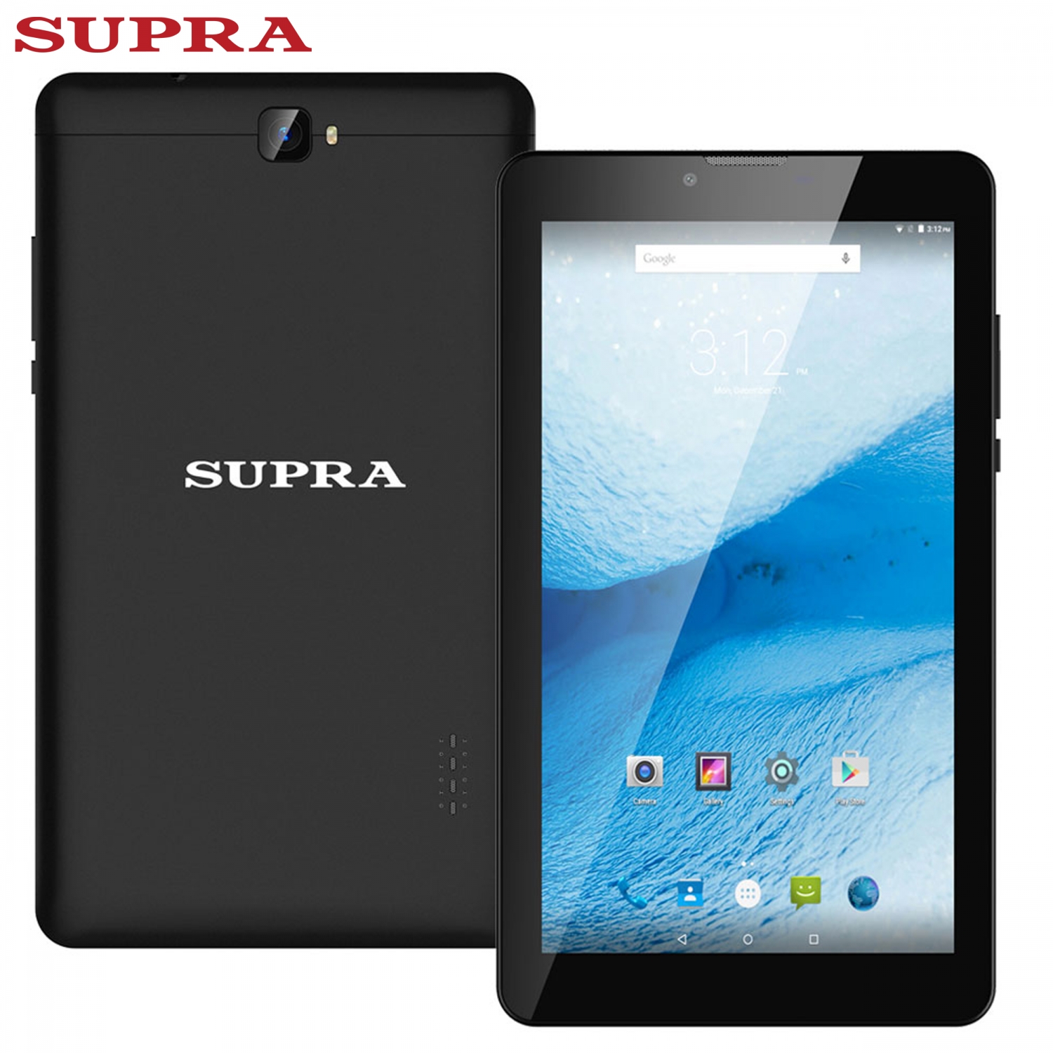 Պլանշետ Supra M74D 4G (7.0" 1024x600, MediaTek MT8735D-1.1GHz, 1GB RAM, 8GB Flash, Wi-Fi, 4G, Camera 2MP/0.3MP, Android 6.0, Black) Պլանշետ Supra M74D 4G (7.0