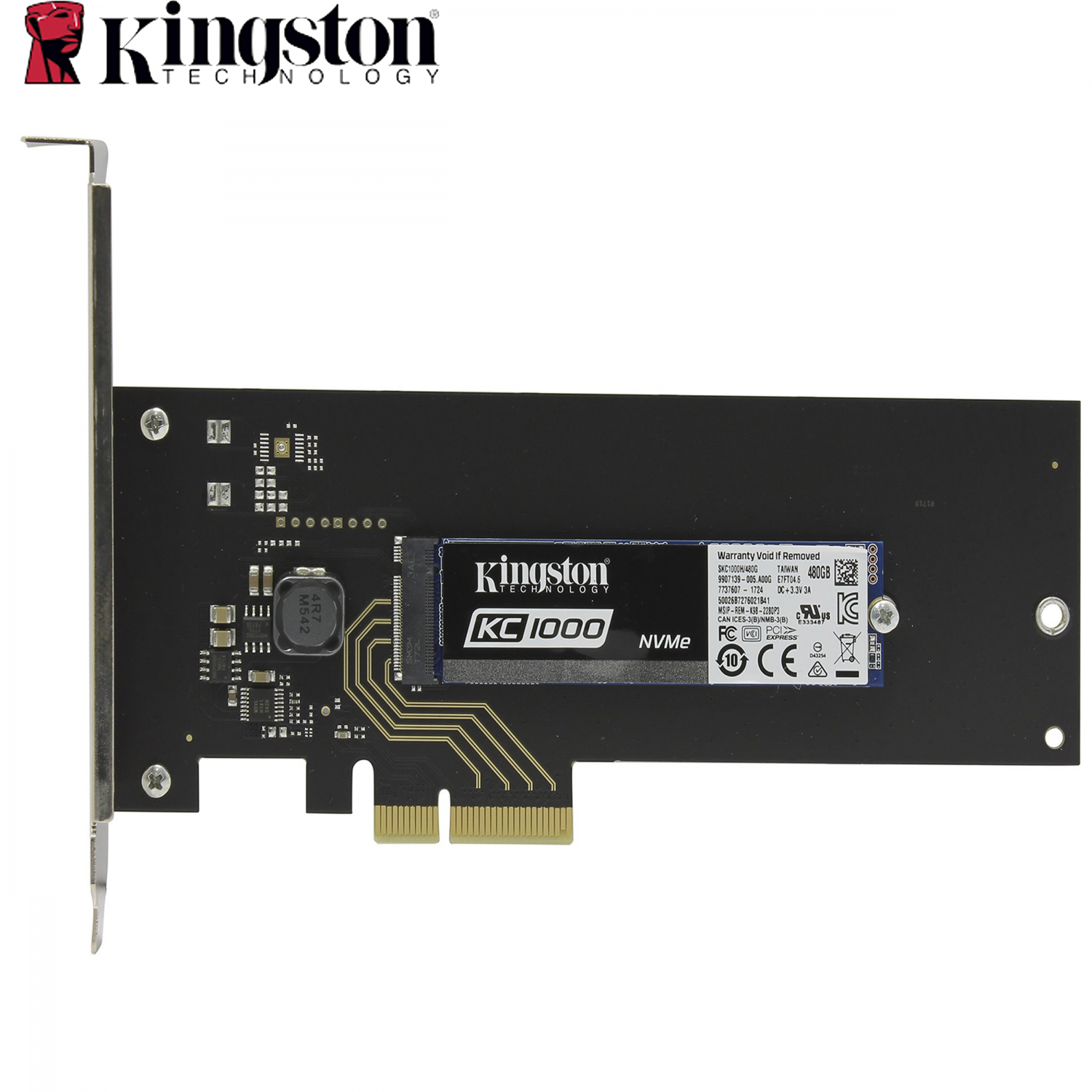 Կուտակիչ SSD 480GB Kingston SKC1000H/480G (PCIe HHHL AIC, M.2 2280 NVMe, MLC, Reading 2700 MB/s, Writing 1600 Mb/s) Կուտակիչ SSD 480GB Kingston SKC1000H/480G (PCIe HHHL AIC, M.2 2280 NVMe, MLC, Reading 2700 MB/s, Writing 1600 Mb/s)