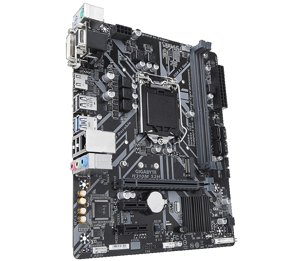Մայր Սալիկ Gigabyte H310M A (mATX, S-1151, H310, HDMI/DP, PCI-E, 2xPCI-x1, 2xDDR4, USB 3.1, M.2 SATA, GbLan) Մայր Սալիկ Gigabyte H310M A (mATX, S-1151, H310, HDMI/DP, PCI-E, 2xPCI-x1, 2xDDR4, USB 3.1, M.2 SATA, GbLan)
