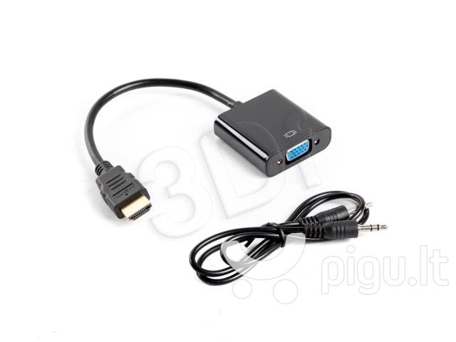 Փոխարկիչ Lanberg AD-0017-BK (HDMI (M) - VGA (F) + Audio, 10cm cable) Փոխարկիչ Lanberg AD-0017-BK (HDMI (M) - VGA (F) + Audio, 10cm cable)