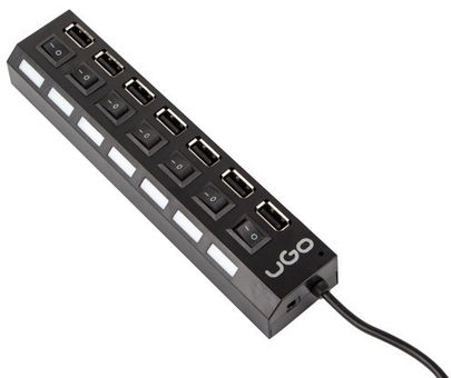 Բաժանարար USB-HUB UGO UHU-1010 (7port, USB 2.0) Բաժանարար USB-HUB UGO UHU-1010 (7port, USB 2.0)