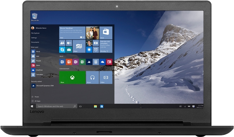 Նոութբուք Lenovo Ideapad 110-15IBR 80Т7 (15.6"/Dual Core N3060 1.6GHz-2.48GHz/4GB/500GB/Intel HD/DVD-RW/USB3.0/DOS/Black/Kb EN) Նոութբուք Lenovo Ideapad 110-15IBR 80Т7 (15.6
