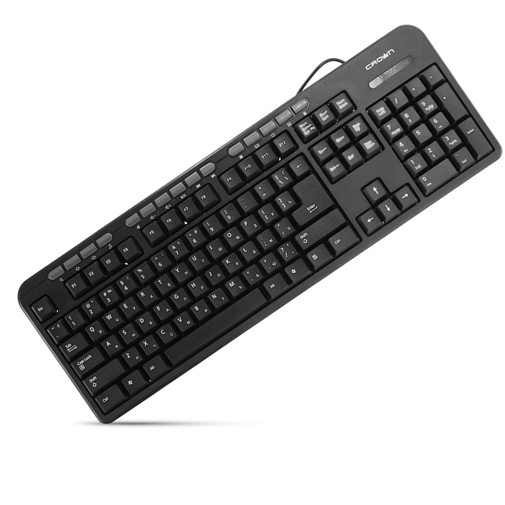 Клавиатура CrownMicro CMK-300, Multimedia (Black, USB) Клавиатура CrownMicro CMK-300, Multimedia (Black, USB)