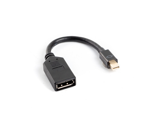 Адаптер LANBERG AD-0003-BK DISPLAYPORT MINI(M)->DISPLAYPORT(F) ON CABLE 10CM BLACK Адаптер LANBERG AD-0003-BK DISPLAYPORT MINI(M)->DISPLAYPORT(F) ON CABLE 10CM BLACK