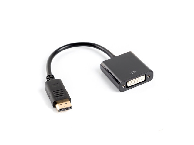 Adapter LANBERG AD-0007-BK DISPLAYPORT(M)->DVI-D(F) (24+5) DUAL LINK