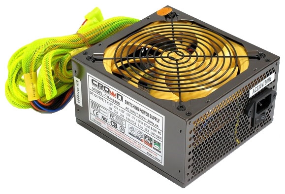 Блок питания 500W CrownMicro CM-PS500W PLUS (ATX) Блок питания 500W CrownMicro CM-PS500W PLUS (ATX)
