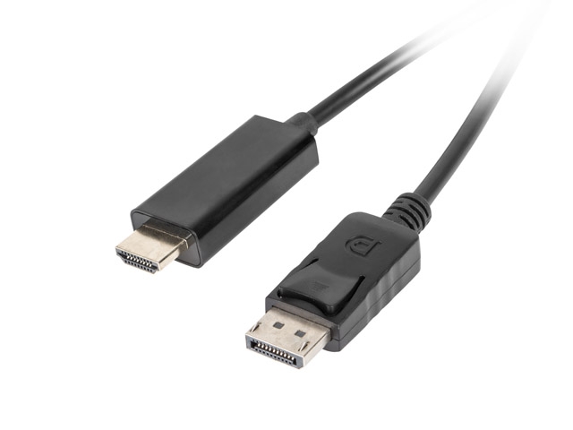 Кабель LANBERG CA-DPHD-10CC-0030-BK DISPLAYPORT(M)->HDMI 3M BLACK Кабель LANBERG CA-DPHD-10CC-0030-BK DISPLAYPORT(M)->HDMI 3M BLACK