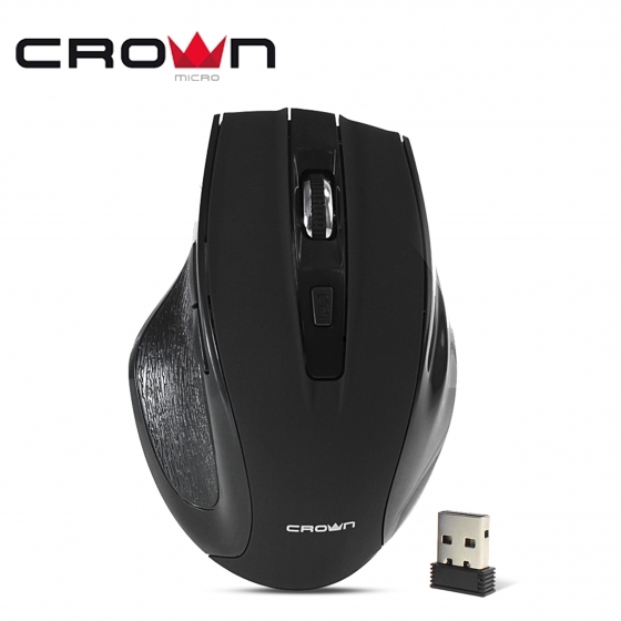 Мышь беспроводная CrownMicro CMM-935W (USB, Black)