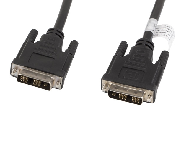 Cable LANBERG CA-DVIS-10CC-0018-BK DVI-D(M)(18+1)->DVI-D(M)(18+1) SINGLE LINK 1.8M BLACK