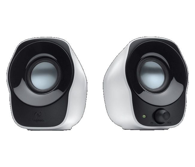 logitech 2.0 speakers white z120