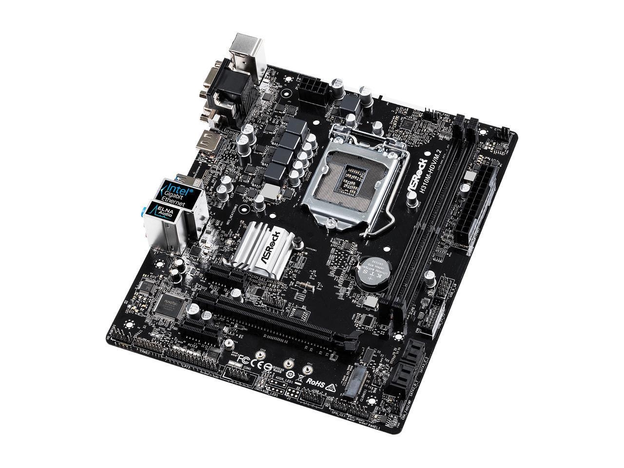 Մայրական սալիկ AsRock H310M-HDV/M/ASRK (microATX, S-1151v2, H310, VGA/DVI/HDMI, PCI-E, PCI-Ex1, 2xDDR4, USB3.1, 7.1 Sound, GbLan) Մայրական սալիկ AsRock H310M-HDV/M/ASRK (microATX, S-1151v2, H310, VGA/DVI/HDMI, PCI-E, PCI-Ex1, 2xDDR4, USB3.1, 7.1 Sound, GbLan)