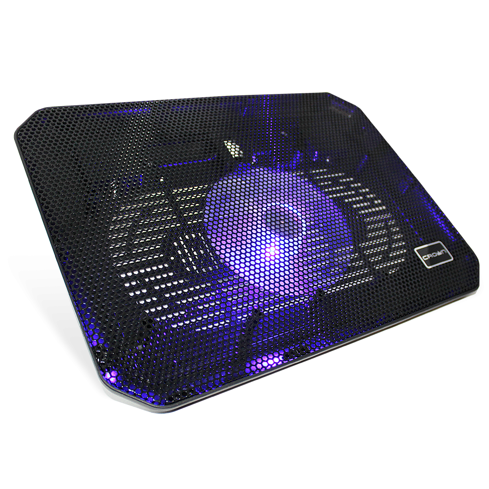 Кулер для ноутбука CrownMicro CMLC-M10 (up to 17", Blue backlight, 1xCooler) Кулер для ноутбука CrownMicro CMLC-M10 (up to 17
