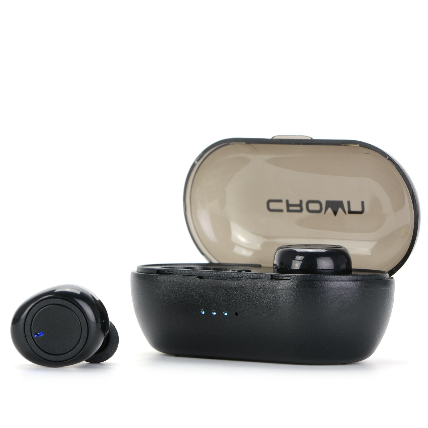 Անլար ականջակալ խոսափողով CrownMicro CMTWS-5001 (Bluetooth, Black)