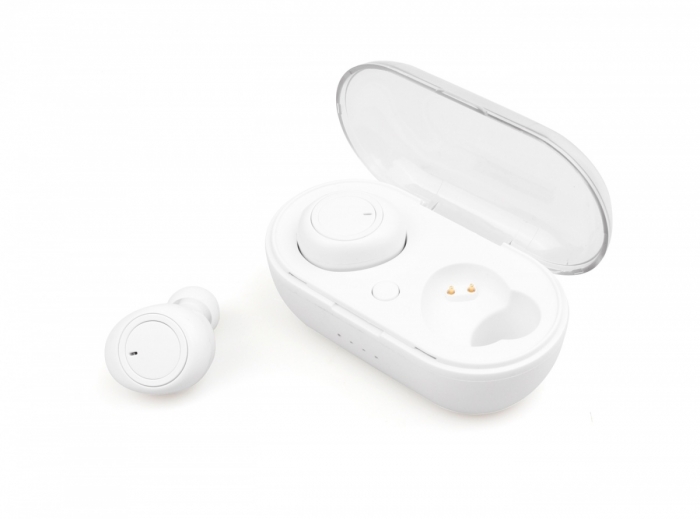 Անլար ականջակալ խոսափողով CrownMicro CMTWS-5001 (Bluetooth, White)