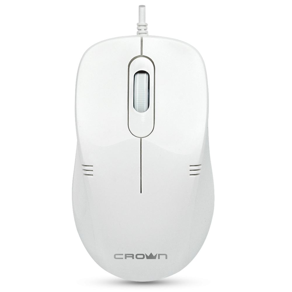 Մկնիկ CrownMicro CMM-502 Silent (3button, 1000dpi, White, USB)