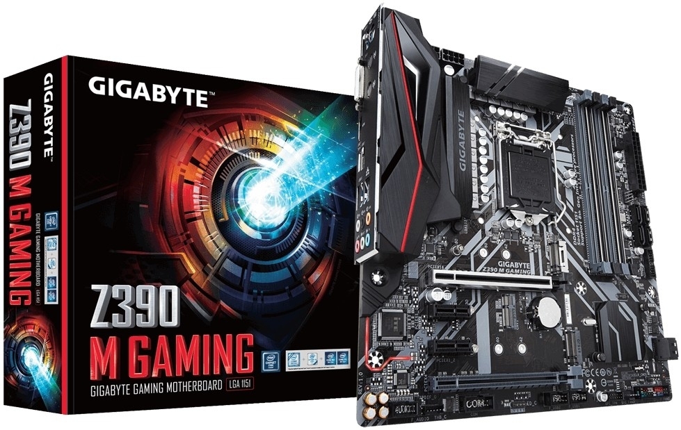 Մայրական սալիկ Gigabyte Z390 M (S-1151v2, Z390, DVI, DP, HDMI, 4DDR4, 5xPCI-E, M.2, SATA3, GbLAN) Մայրական սալիկ Gigabyte Z390 M (S-1151v2, Z390, DVI, DP, HDMI, 4DDR4, 5xPCI-E, M.2, SATA3, GbLAN)